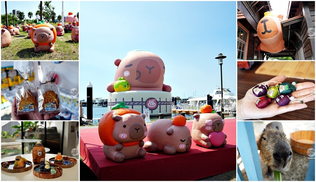 卡比胖拉出沒安平漁人碼頭!巨型水豚裝置 燈光秀超好拍,必訪台南景點攻略。