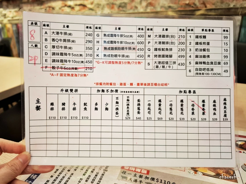 屏東-大港参貳 平價牛排館