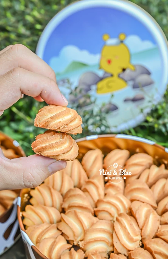 短腿阿鹿宜蘭礁溪店,酥鬆化的香濃起司曲奇餅乾,ㄚ鹿泡溫泉限定圖案 @Nini and Blue 玩樂食記