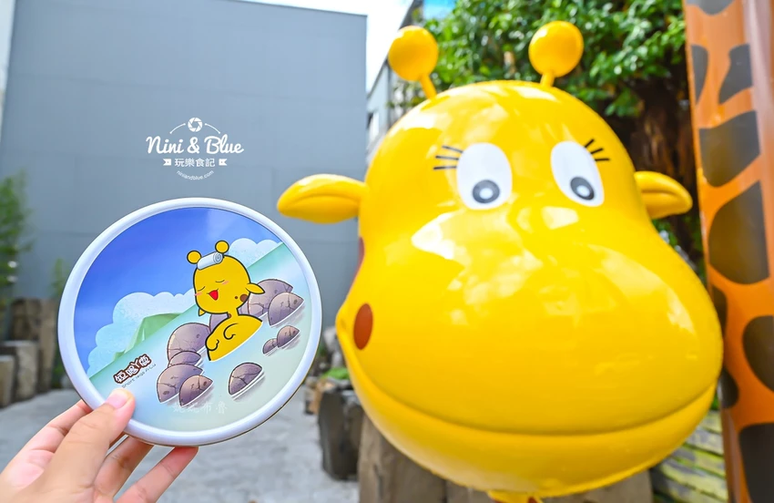 短腿阿鹿宜蘭礁溪店,酥鬆化的香濃起司曲奇餅乾,ㄚ鹿泡溫泉限定圖案 @Nini and Blue 玩樂食記