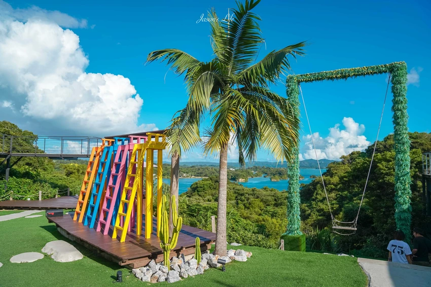 沖繩海景咖啡廳！CASA SOL玻璃屋咖啡廳無敵海景，必玩巨型盪鞦韆拍出IG美照。