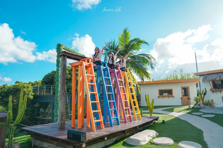 沖繩海景咖啡廳！CASA SOL玻璃屋咖啡廳無敵海景，必玩巨型盪鞦韆拍出IG美照。