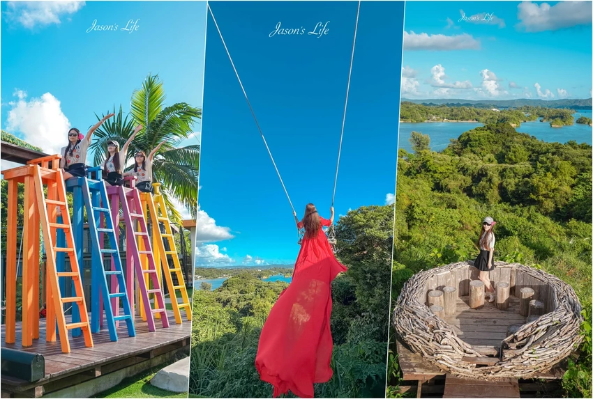 沖繩海景咖啡廳！CASA SOL玻璃屋咖啡廳無敵海景，必玩巨型盪鞦韆拍出IG美照。