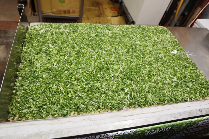 松山站 | 饒河夜市 蔥海手工蔥油餅 有如蔥花地毯的蔥爆牛肉捲餅 必加辣椒
