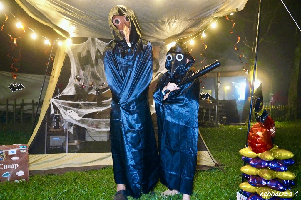 新竹五峰松木青露營區｜森林系家庭露營，萬聖節派對晚餐、親子D