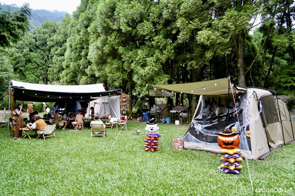 新竹五峰松木青露營區｜森林系家庭露營，萬聖節派對晚餐、親子D