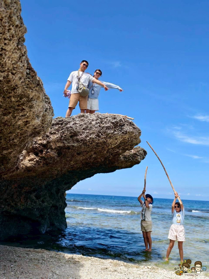 小琉球三天兩夜親子放電戲水順順玩、,吃喝玩樂在地美食、秘境海龜岩、每天都吃冰 - 跟著尼力吃喝玩樂&親子生活
