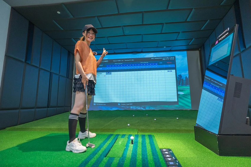 GOLF MONSTERS｜室內竟然也能打高爾夫！最新2025台北松山區景點推薦，聯誼、團建、商務聚會超時尚都會運動，不怕風吹雨淋的台北高爾夫球場推薦