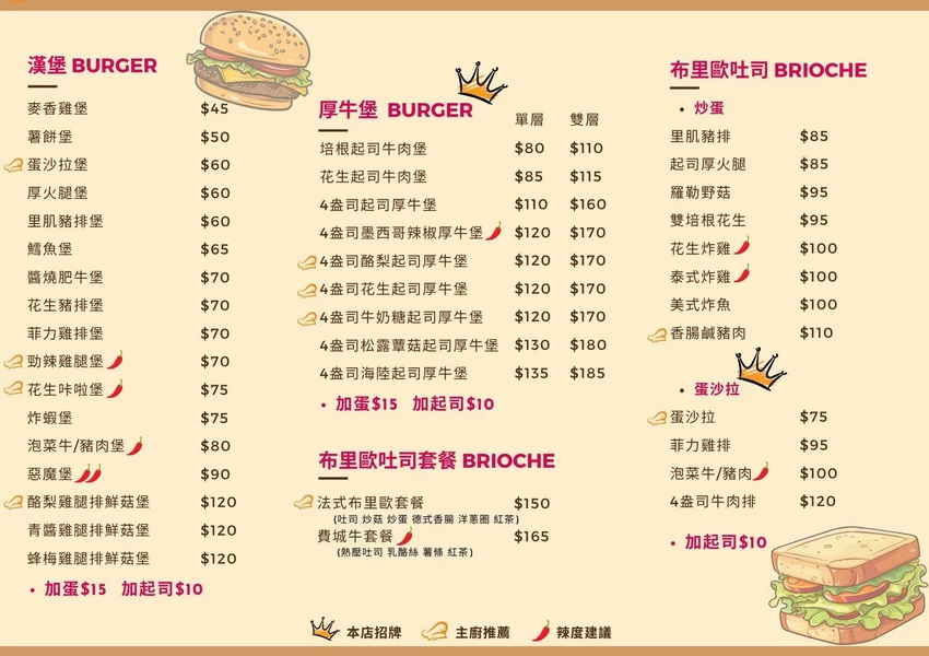 頭份巷弄隱藏版美食！「川莫廚房」厚牛堡80元起，CP值超高！晚上也有營業，超加分！花生炸雞布里歐吐司、費...