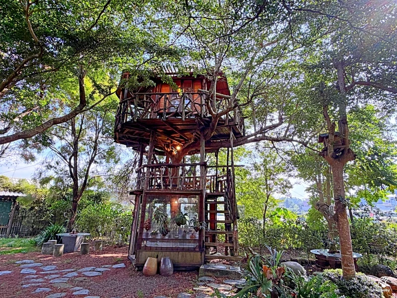 南投縣埔里鎮嫁婆jà po｜埔里隱藏版森林系樹屋秘境咖啡館 像誤闖宮崎駿場景！