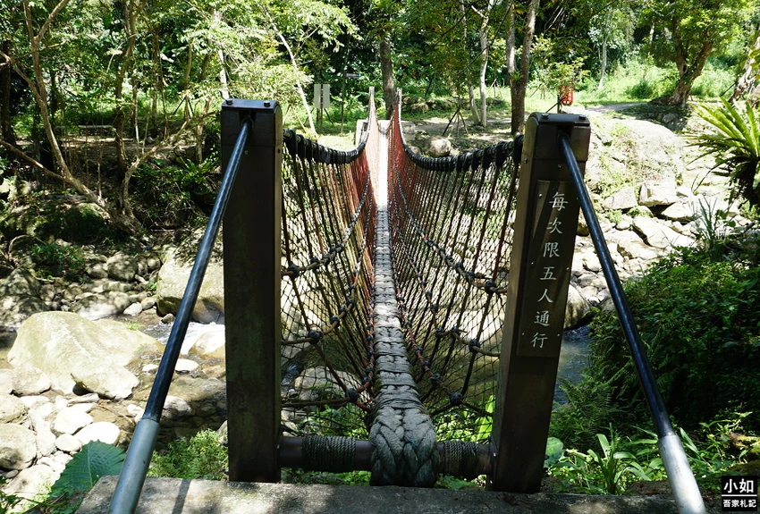 桃園親子步道推薦！高遶溪古圳步道一次看三座吊橋，天空吊橋賞翠綠湖景。