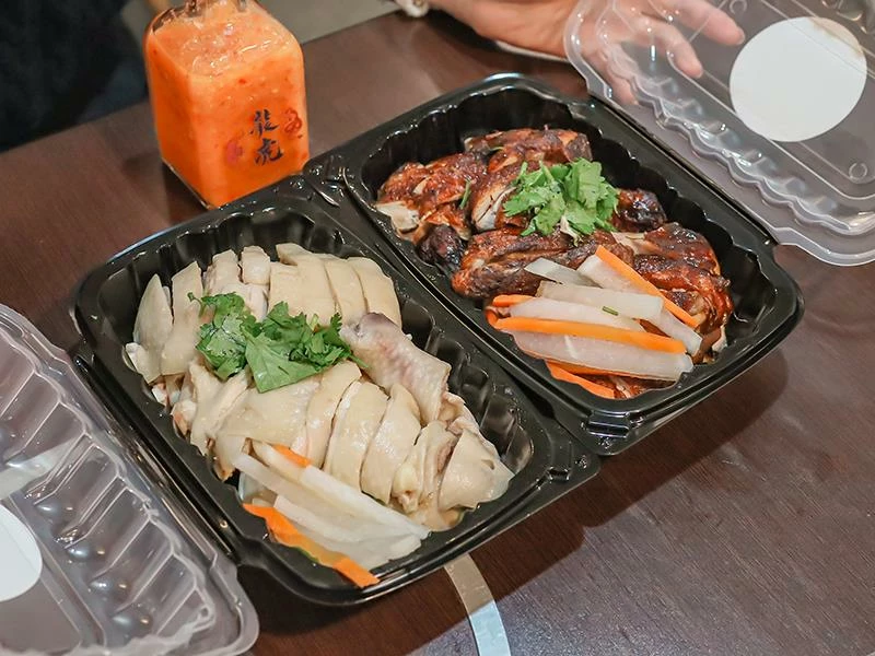 新竹巨城周邊必吃美食,龍虎海南雞飯,道地口味傳承新加坡好味道。!