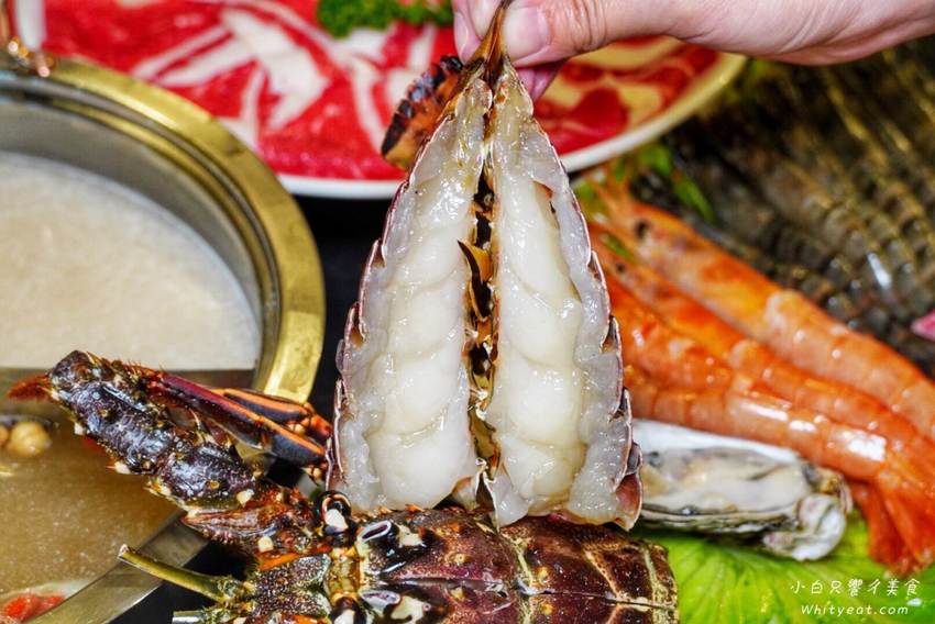 高雄火鍋【舞古賀鍋物專門店 -天祥店】痛風蝦爆海陸套餐好浮誇！菜盤還能換肉盤好佛心 高雄美食l高雄聚餐 | 小白只饗ㄔ美食