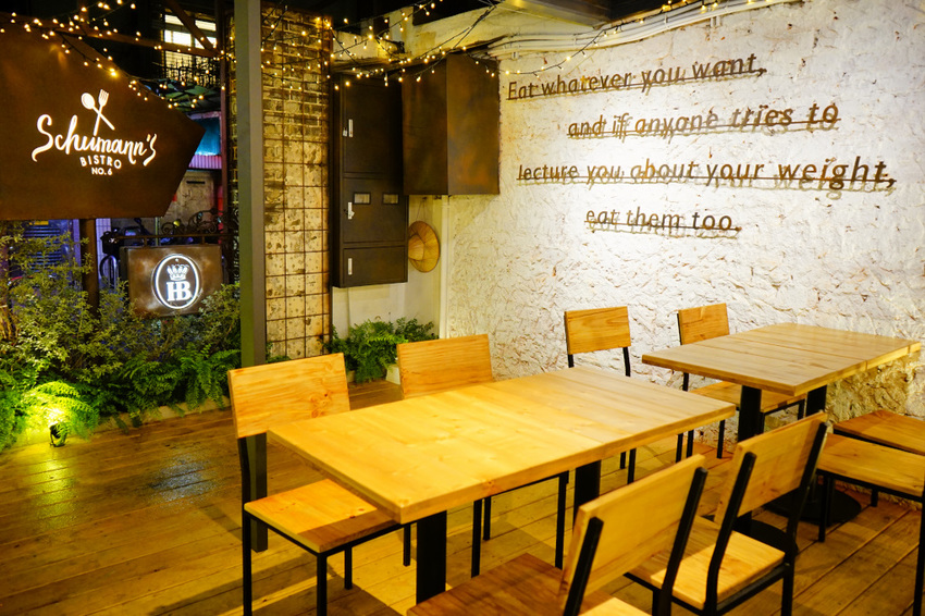 美食|台北 Schumann’s Bistro No. 6 舒曼六號餐館(南京店) 德國豬腳、黑白啤酒 南京復興、小巨蛋聚餐餐廳推薦!