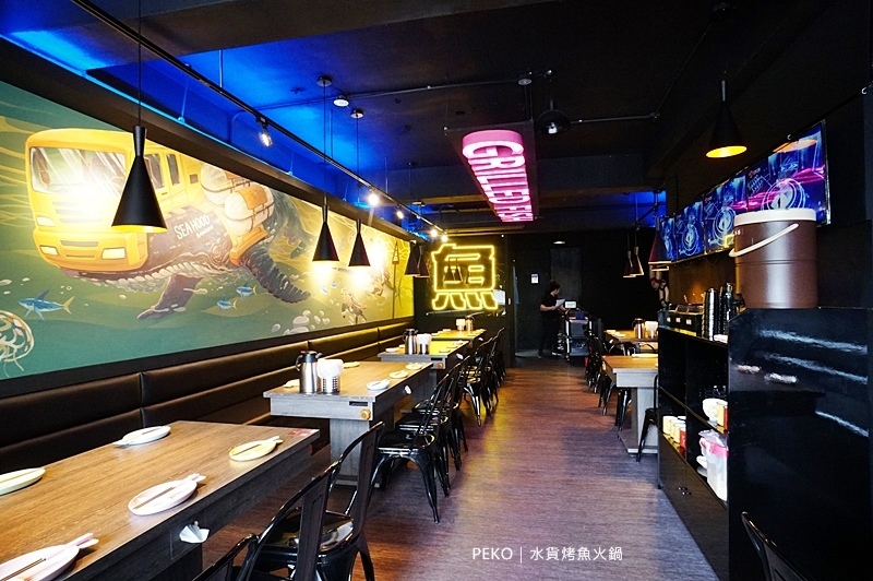 板橋美食.水貨烤魚.水貨菜單.水貨烤魚火鍋.水貨板橋.水貨烤魚菜單.萬里蟹烤魚.熊掌臉盆麵.新埔站美食.炭火烤魚.