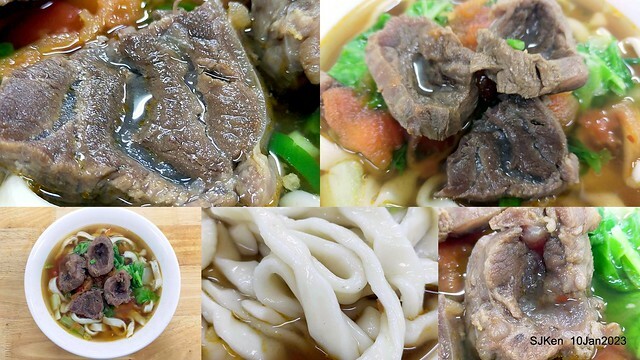 「二馬刀削麵 」番茄牛肉麵 Tomato Beef noodle store, Taipei, Taiwan, SJKen, Jan 10, 2023.