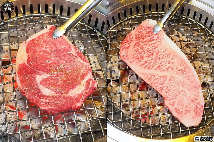 森森燒肉冷藏牛肉軟嫩多汁，公益店獨有碳火烤爐，增添迷人碳香味～
