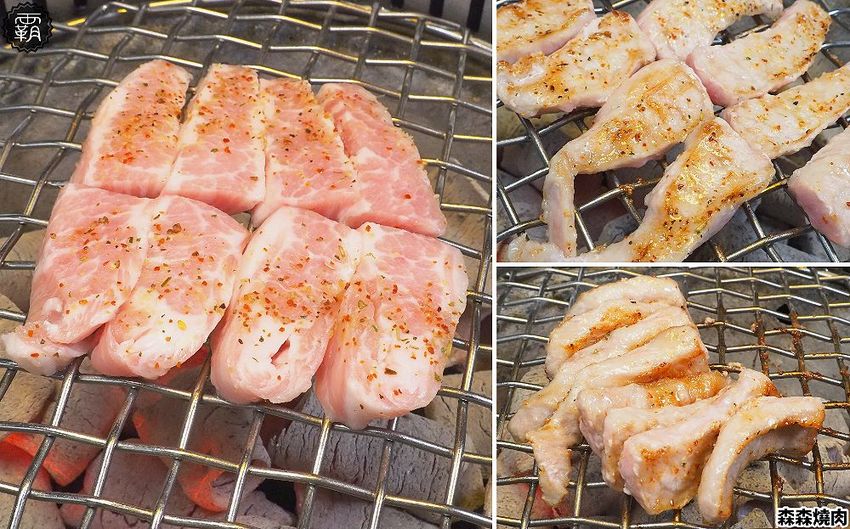 森森燒肉冷藏牛肉軟嫩多汁，公益店獨有碳火烤爐，增添迷人碳香味～