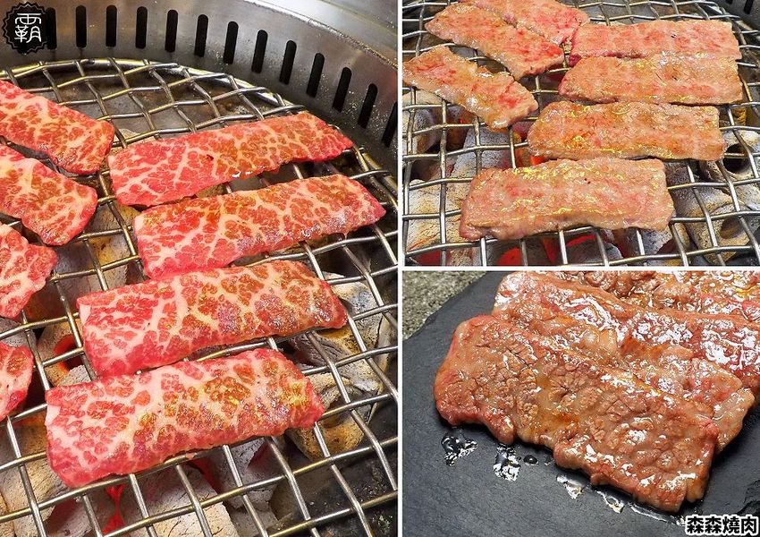森森燒肉冷藏牛肉軟嫩多汁，公益店獨有碳火烤爐，增添迷人碳香味～