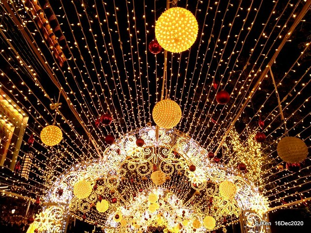 Christmas street decoration of Taipei 101, Taipei,Tawan,SJKen,Dec16,2020.