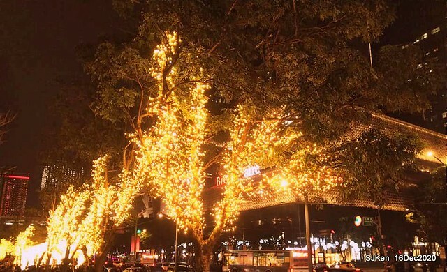 Christmas street decoration of Taipei 101, Taipei,Tawan,SJKen,Dec16,2020.