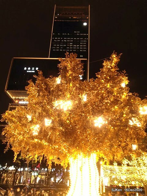 Christmas street decoration of Taipei 101, Taipei,Tawan,SJKen,Dec16,2020.