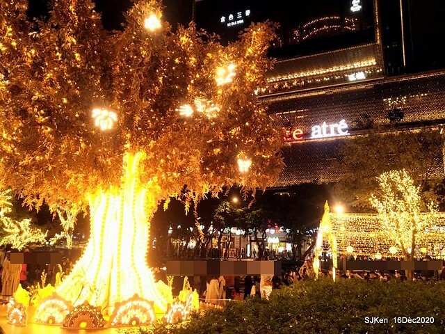 Christmas street decoration of Taipei 101, Taipei,Tawan,SJKen,Dec16,2020.