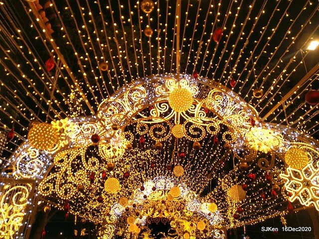 Christmas street decoration of Taipei 101, Taipei,Tawan,SJKen,Dec16,2020.