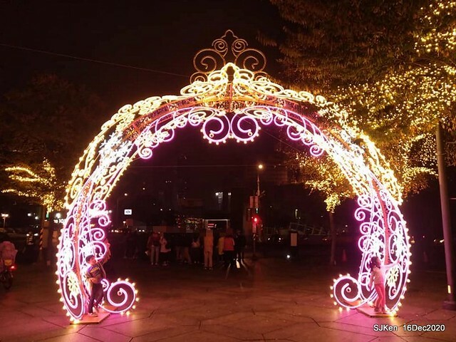 Christmas street decoration of Taipei 101, Taipei,Tawan,SJKen,Dec16,2020.
