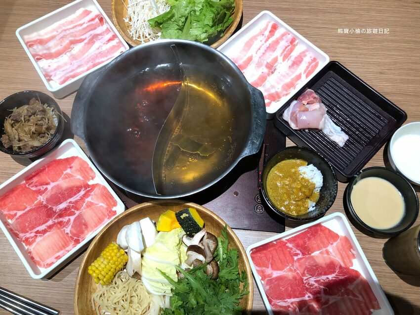 【新竹美食】涮乃葉新竹大魯閣湳雅店，日式火鍋涮涮鍋吃到飽，咖哩烏龍麵、抹茶牛奶霜淇淋超好吃！內文附詳細菜單價位介紹。 @熊寶小榆の旅遊日記