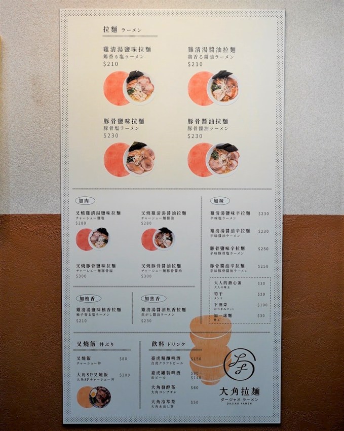 新竹東門市場拉麵推薦『大角拉麵』,來自名古屋拉麵職人所創立的,新穎的霓虹燈文青風裝潢與美味的拉麵,你絕對不能錯過! - 阿華田的美食日記