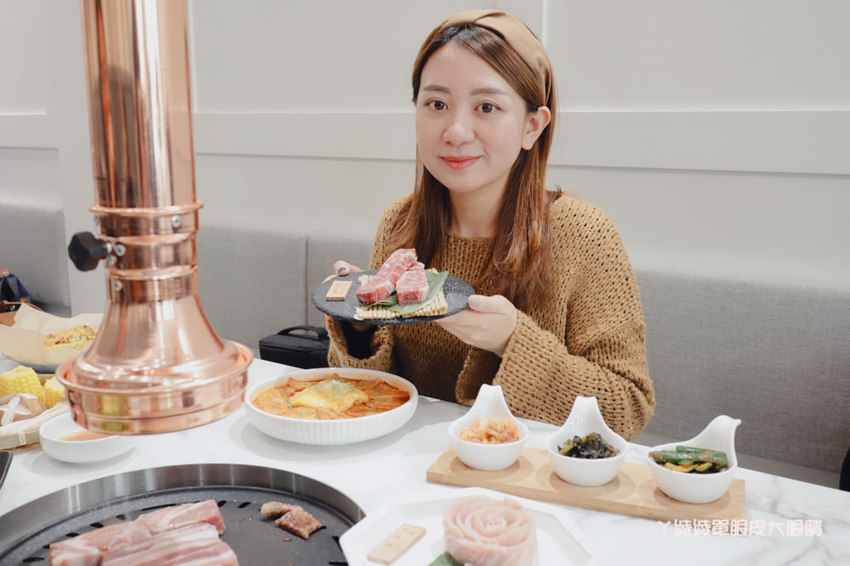 新竹韓式燒肉｜GOGI GOGI韓式燒肉竹北店！比咖啡廳還美的燒烤店！平日午餐399元吃到飽