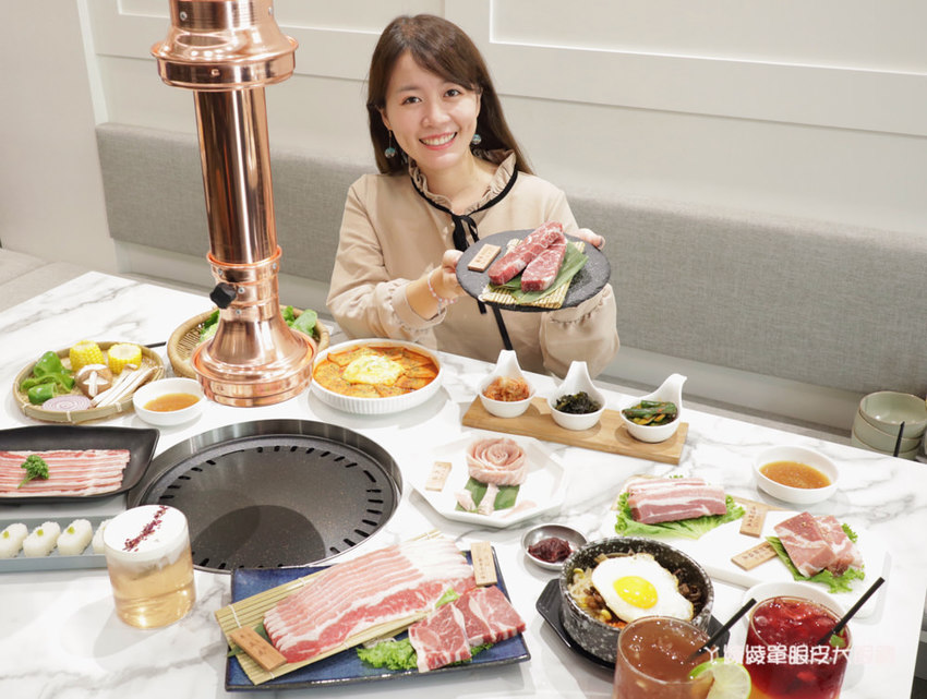 新竹韓式燒肉｜GOGI GOGI韓式燒肉竹北店！比咖啡廳還美的燒烤店！平日午餐399元吃到飽
