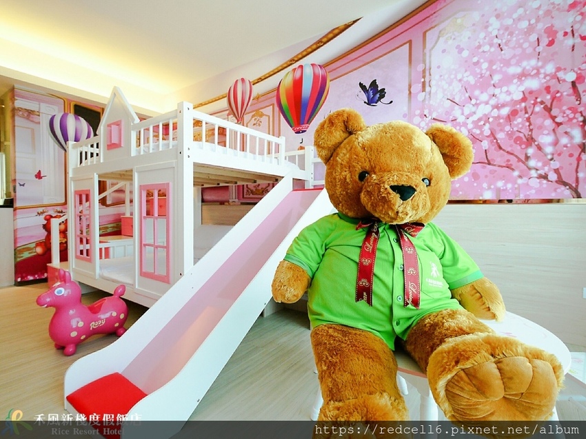 禾風新棧_客房-親子-粉紅6