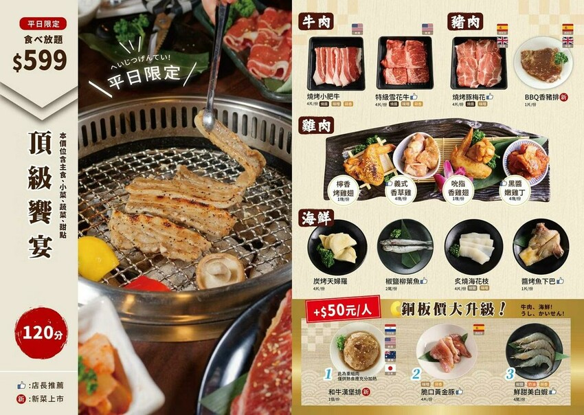 【美食】「燒肉眾 台北西門店」燒肉眾13周年慶，50元銅板價