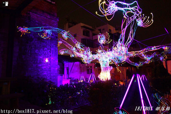 【台南。鹽水】月之美術館。2019 秋季展 - 月光之城。夜拍分享版。必拍一銀巷 (成長是一棵流光樹)