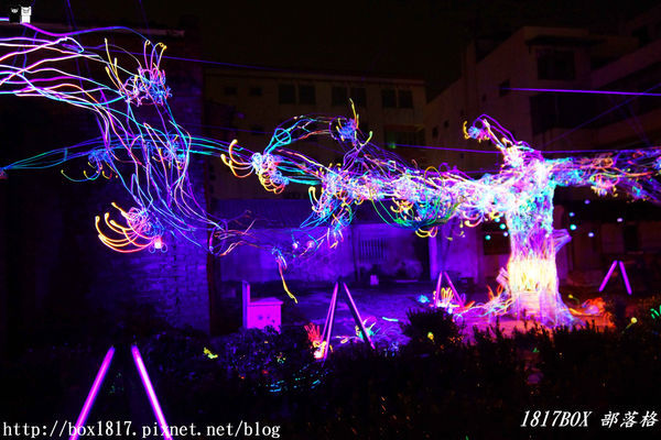 【台南。鹽水】月之美術館。2019 秋季展 - 月光之城。夜拍分享版。必拍一銀巷 (成長是一棵流光樹)