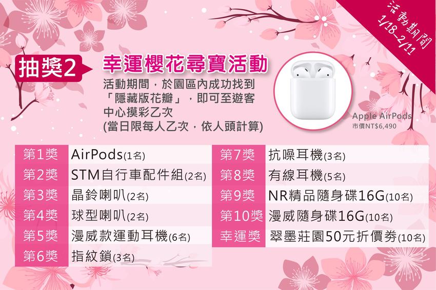 桃園旅遊景點推薦翠墨莊園！粉嫩櫻花林步道浪漫登場，期間限定和服體驗！入園還可以抽iPhone11