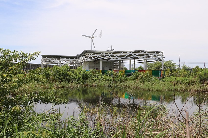 屏東林邊一日遊。光采濕地，環境教育、DIY披薩、植物染敲敲樂、鹹鴨蛋、林邊最美藍晒圖 x 林邊單車遊