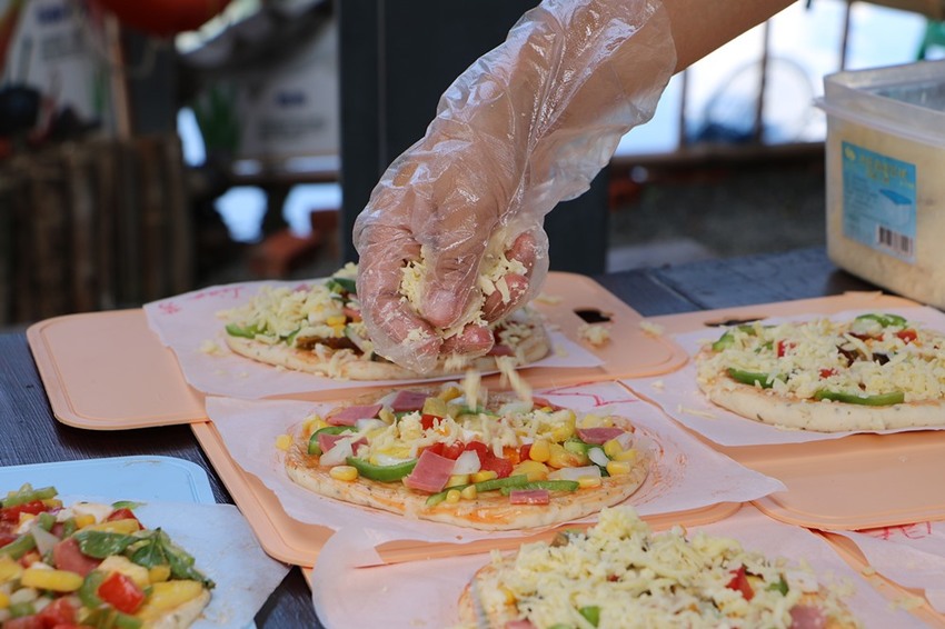 屏東林邊一日遊。光采濕地，環境教育、DIY披薩、植物染敲敲樂、鹹鴨蛋、林邊最美藍晒圖 x 林邊單車遊