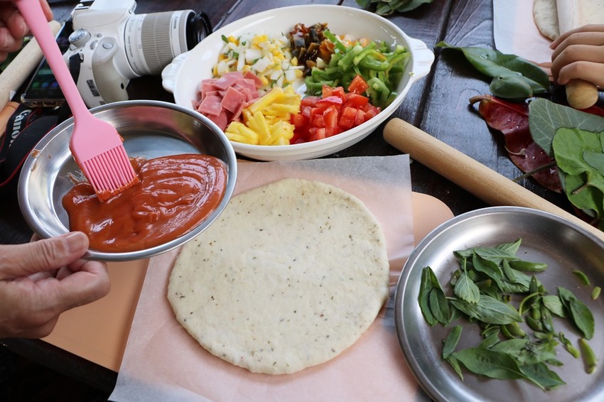 屏東林邊一日遊。光采濕地，環境教育、DIY披薩、植物染敲敲樂、鹹鴨蛋、林邊最美藍晒圖 x 林邊單車遊