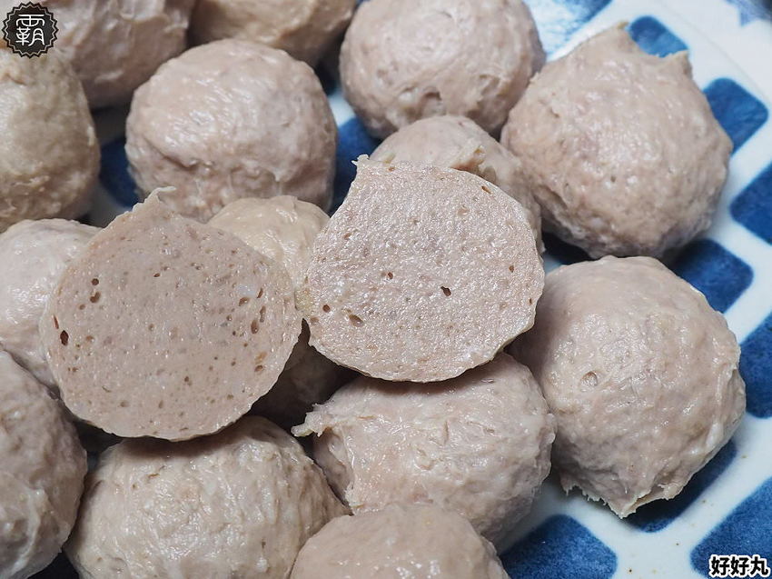 好吃的手工丸子底家！好好丸天然手工丸子，市場現做手工貢丸大顆彈性有肉汁～