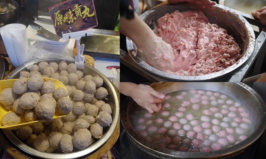 好吃的手工丸子底家！好好丸天然手工丸子，市場現做手工貢丸大顆彈性有肉汁～