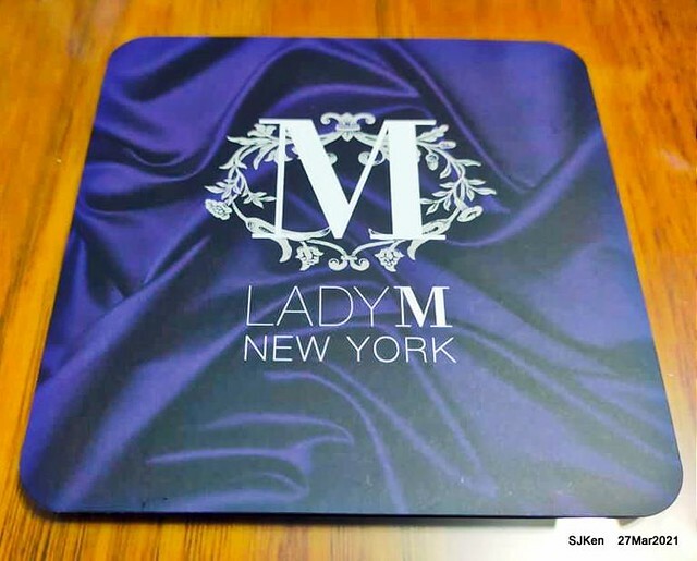 「9吋LADY M NEW YORK 伯爵紅茶千層蛋糕」(9 inches Birthday cake with Earl Gray Mille Crepes flavor from Lady M New York), Taipei, Taiwan, Mar, 27, 2021