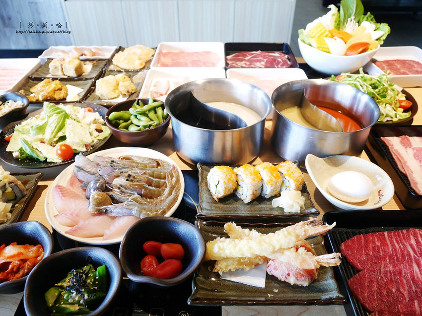 台北中山區大直美麗華附近SHABUSATOATT 4 Recharge火鍋涮涮鍋吃到飽 (24)