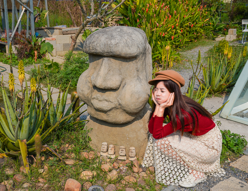 [高雄]肉肉栽培研究所-多肉植物主題景觀咖啡廳~跟摩艾一起嘟嘴賣萌 - 美食好芃友