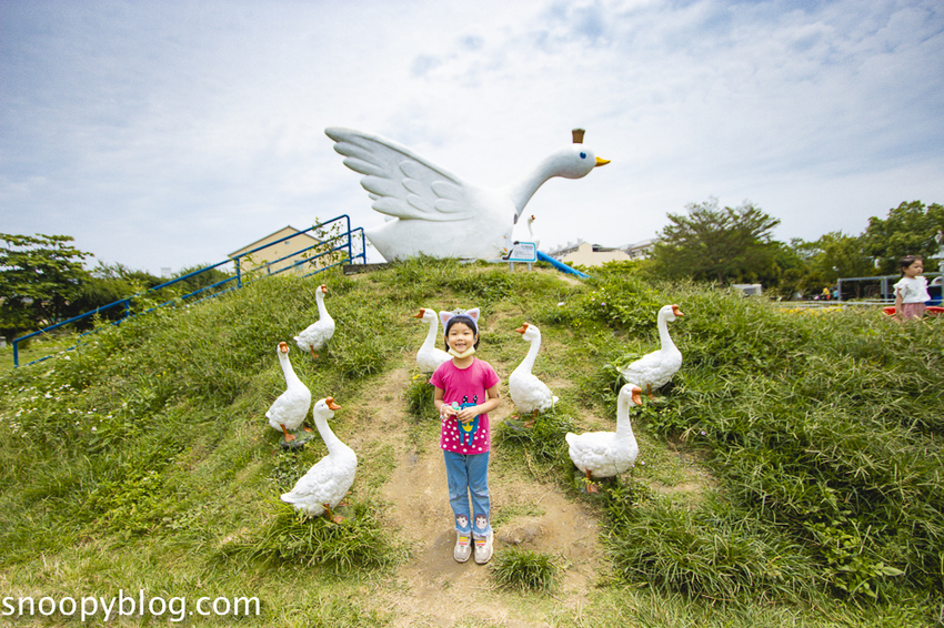 【雲林景點】斗六親子景點｜鵝童樂園～免門票好好拍，旋轉飛天鵝、飛天鵝溜滑梯、兒童戲沙池、愛鵝樂親子餐廳
