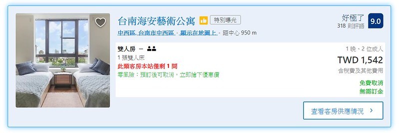 台南民宿推薦|台南海安藝術公寓
