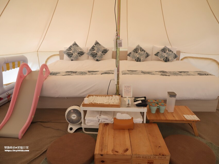 全台最多花旗木包圍的美濃  蝶舞澗  豪華露營帳篷一泊三食在地食材