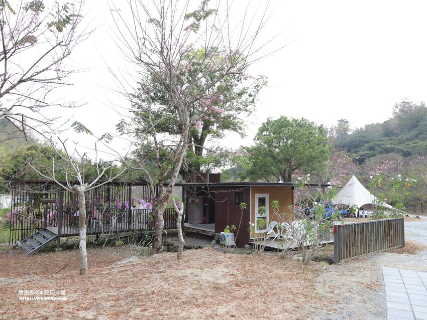 全台最多花旗木包圍的美濃  蝶舞澗  豪華露營帳篷一泊三食在地食材